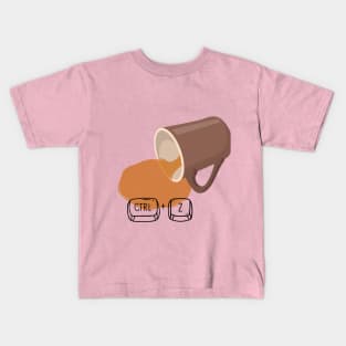 coffee spilled Kids T-Shirt